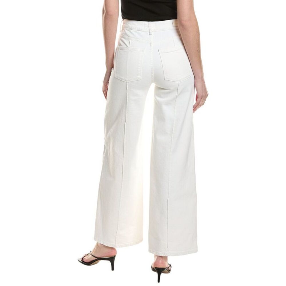 Dl1961 Womens Hepburn White Pintuck Jean, White - Picture 2 of 3